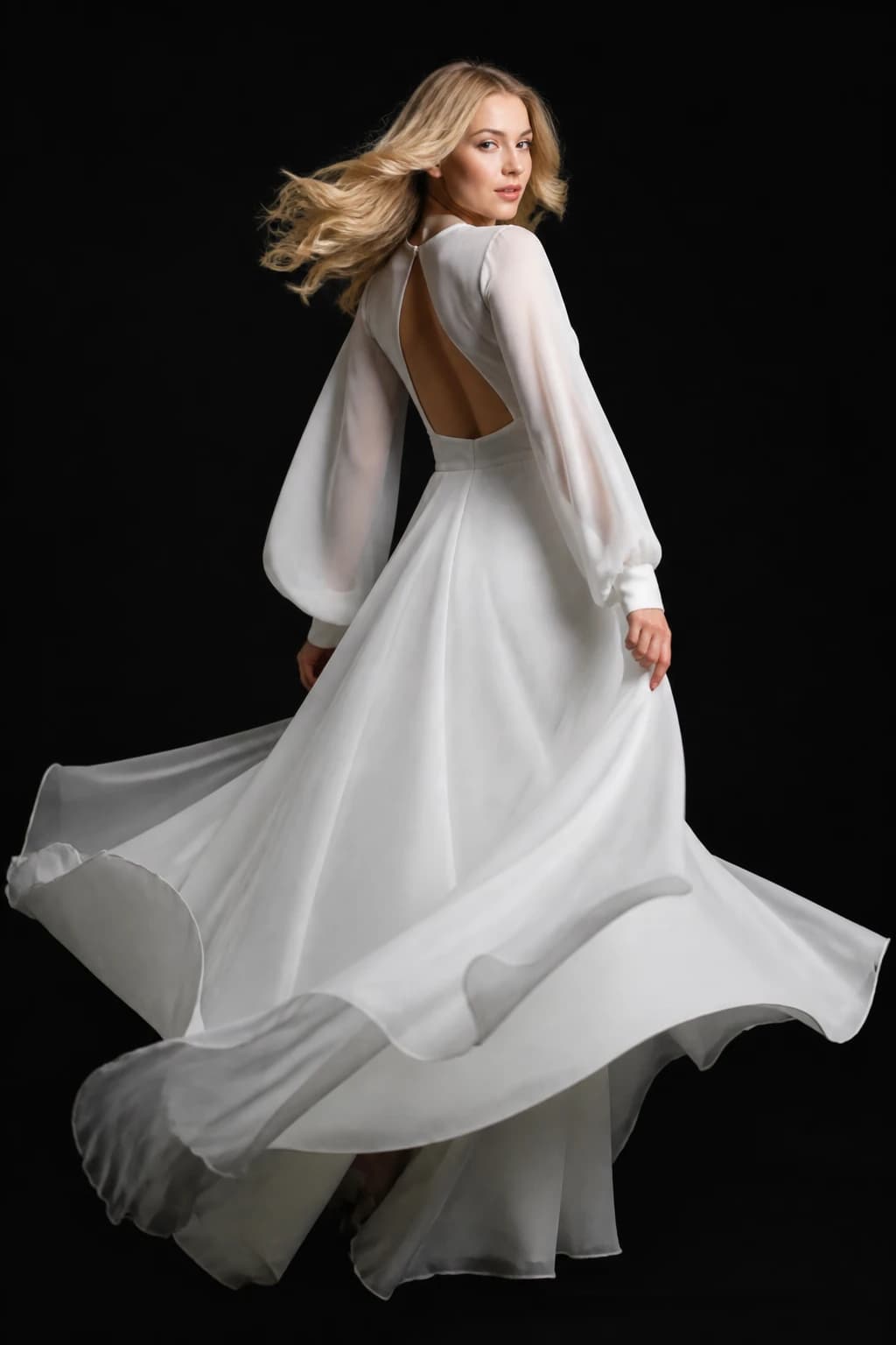 Editorial fashion image with movement